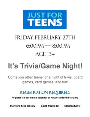 Teen Trivia/Game Nig